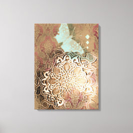 Oriental Glow II - Gewikkeld Canvas