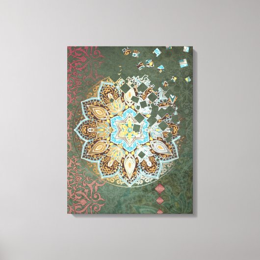 Oriental Glow III - Ingewikkeld Canvas Afdruk (Voorkant)