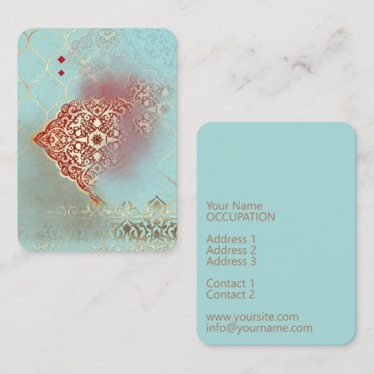 Oriental Glow - Visitekaartje (Voorkant / Achterkant)