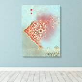 Oriental Glow - Wrapped Canvas (Insitu (Houten vloer))