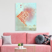Oriental Glow - Wrapped Canvas (Insitu (Woonkamer))