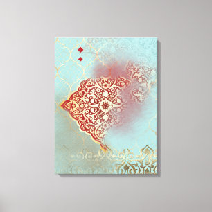 Oriental Glow - Wrapped Canvas Afdruk