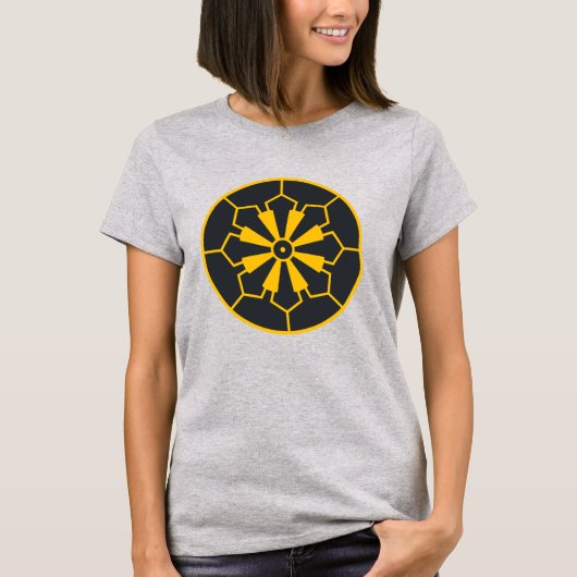 Oriental Grey Japan Sanja Matsuri Komagata Mon T-shirt (Voorkant)