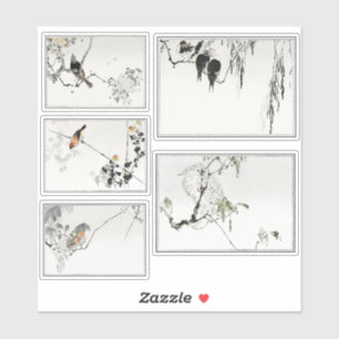 Oriental Ink Birds Sticker