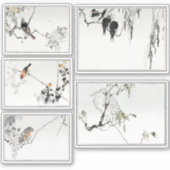 Oriental Ink Birds Sticker (Voorkant)