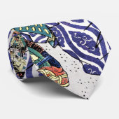 Oriental japanese legendarische samurai-krijger stropdas (Opgerold)