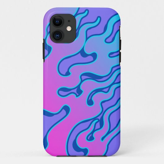 Oriental Japanese Neon Flame Case-Mate iPhone Case (Achterkant)