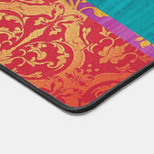 ORIENTAL Kleurrijk Groen Rood - Deskmat, Muismat Bureaumat (Hoek)