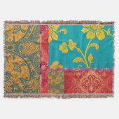 ORIENTAL Kleurrijk Groen Rood - Gooi Deken (Voorkant)