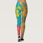 ORIENTAL Kleurrijk Groen Rood - Leggings (Achterkant)