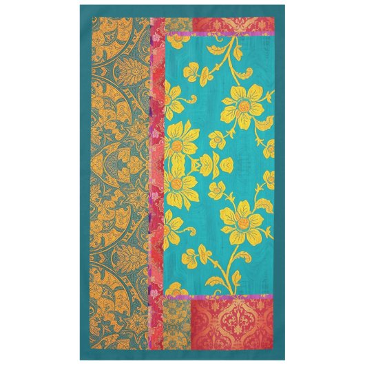 ORIENTAL Kleurrijk Groen Rood - Tafelkleed (Voorkant)