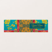 ORIENTAL Kleurrijk Groen Rood - Visitekaartje (Buitenkant ongevouwen)