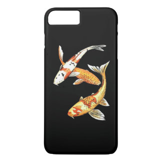 Oriental Koi Goldfish on Dramatic Black iPhone 8 Plus / 7 Plus Hoesje
