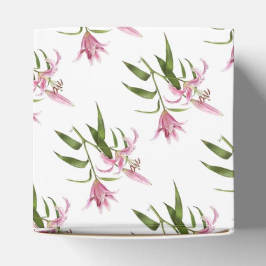 Oriental Lily - Stargazer Bedankdoosjes (Bovenkant)