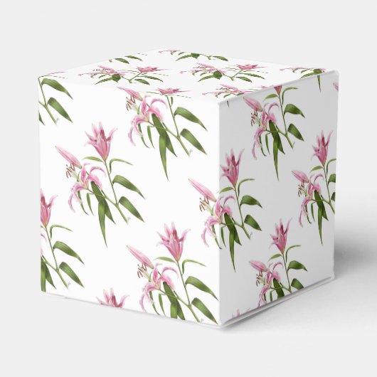 Oriental Lily - Stargazer Bedankdoosjes (Achterkant)