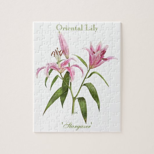 Oriental Lily - Stargazer Legpuzzel (Verticaal)