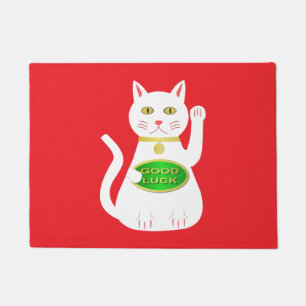 Oriental Lucky Cat Deurmat