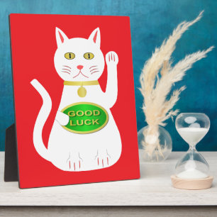 Oriental Lucky Cat Fotoplaat
