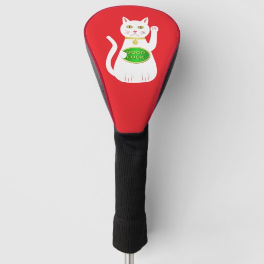 Oriental Lucky Cat Golfheadcover (Voorkant)