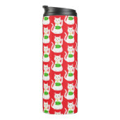 Oriental Lucky Cat Patterned Thermosbeker (Geroteerd rechts)