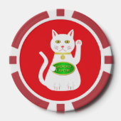 Oriental Lucky Cat Poker Chips (Voorkant)
