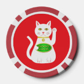 Oriental Lucky Cat Poker Chips (Achterkant)