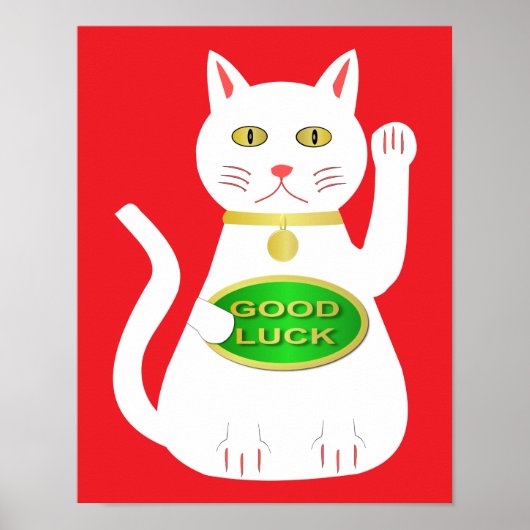 Oriental Lucky Cat Poster (Voorkant)