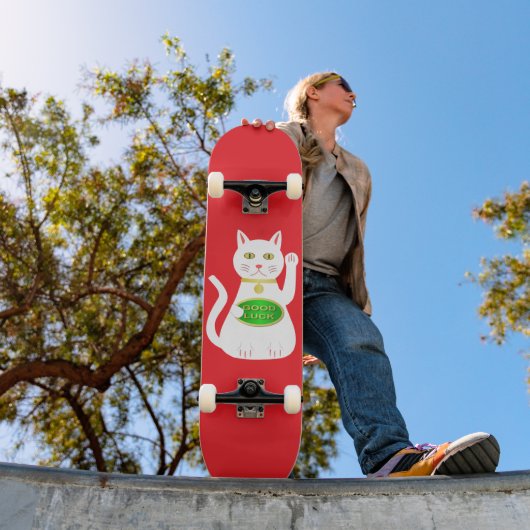 Oriental Lucky Cat Skateboard (Buiten 1)