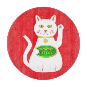 Oriental Lucky Cat Snijplank
