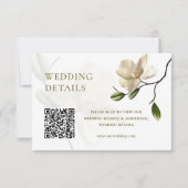 Oriental Magnolia Détails du Mariage Carte de boît (Devant)