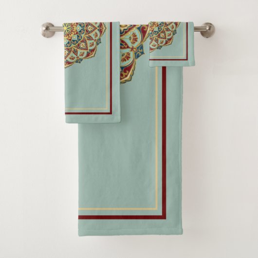 Oriental Mandala - Ensemble de serviettes de bain (En situation)