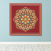 Oriental Mandala - Ingewikkeld Canvas Afdruk (Insitu (Houten vloer))