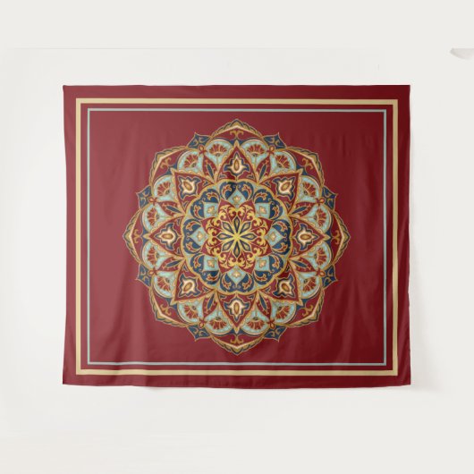 Oriental Mandala - Tapestry Wandkleed (Voorkant (horizontaal))