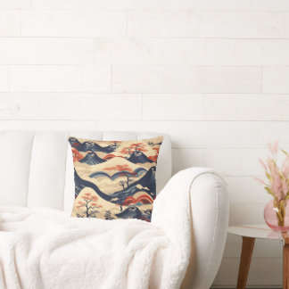 Oriental Painting Style Cushion Kussen