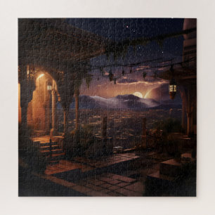 Oriental Palace Night Uitzicht Legpuzzel
