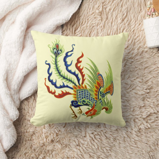 Oriental Peacock  kunst Kussen (Deken)