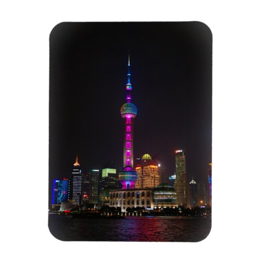 Oriental Pearl Tower - Shanghai, China - Magnet Magneet (Verticaal)