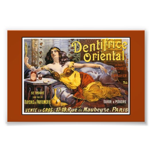 Oriental Perfume Paris Frankrijk Foto Afdruk (Voorkant)