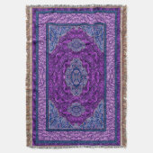 Oriental Persian Paars Deken (Voorkant Verticaal)