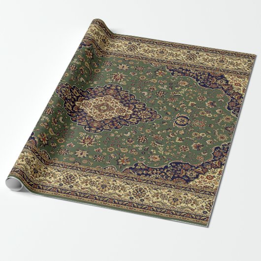 Oriental Persian Turks Rug Cadeaupapier (Uitgerold)