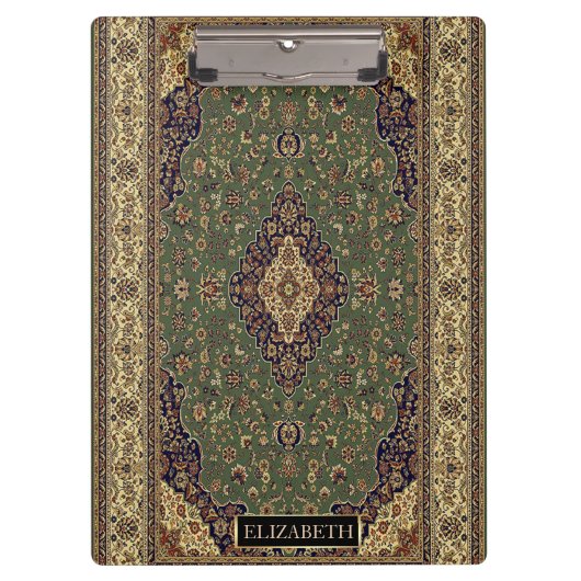 Oriental Persian Turks Rug - Naam Klembord (Voorkant)