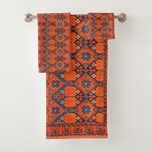 Oriental Persian Turks tapijt Bad Handdoek (Insitu)