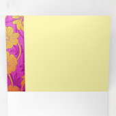 ORIENTAL Pink Golden Pattern - Uitnodiging Kaart (Binnenzijde eerst)