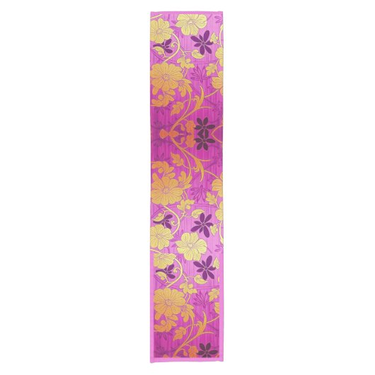 ORIENTAL Pink Golden - tafelkleed, hardloper Korte Tafelloper (Voorkant)