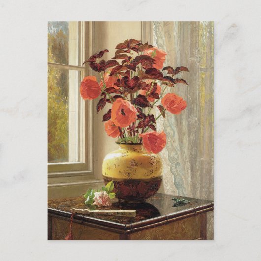 Oriental Poppy en Coleus | Jessica Hayllar Briefkaart (Voorkant)
