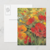 Oriental Poppy Field Briefkaart (Voorkant / Achterkant)