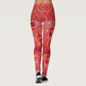 ORIENTAL Red Golden Pattern - Leggings (Achterkant)