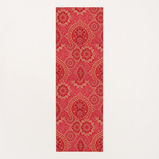 ORIENTAL Red Golden Pattern - Yoga Mat (Voorkant)