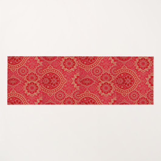 ORIENTAL Red Golden Pattern - Yoga Mat (Voorkant (horizontaal))