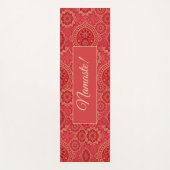 ORIENTAL Red Golden Pattern - Yoga Mat (Voorkant)